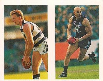 1993 Select AFL Stickers #4 Barry Stoneham / Mil Hanna Front